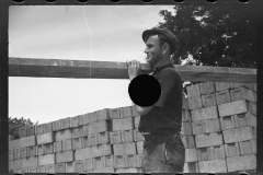 2263_Cinder block used for building, Greenbelt, Maryland