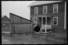 2343_Flood debris front of resettlement client's house.  Hatfield, Massachusetts