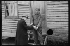 2459_Resettlement Administration representative with client, ( payment?)  Jackson County, Ohio