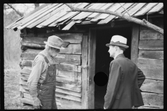 2515_'Official discussion' with Eighty-three year old , to be resettled,  Chillicothe, Ohio .