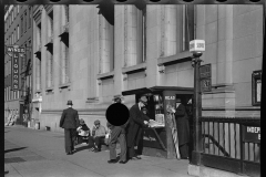 2718_News-stand and subway, Eighth Avenue, New York City