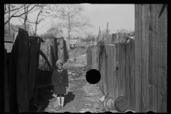 2967_Young black-American girl in alley way in deprived area of Washington DC