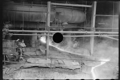 3104_Possibly  iron running off into a test mould ,  Blast Furnace, Pittsburgh, Pennsylvania