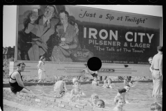 3148_ 'iron City'   by  'Homemade' swimming pool for steelworkers' children, Pittsburgh, Pennsylvania