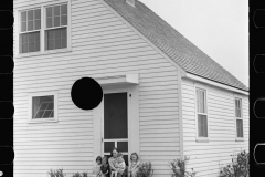 3287_ Family  of part time farmer with his farmer , Wabash Farms , Indiana.