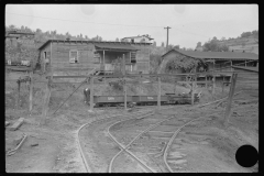 3558_Coal miners changing a  motor. Chaplin, West Virginia