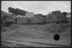 3575_ Locomotive with caboose,  Scotts Run West Virginia