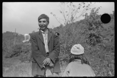 3583_Mexican coal miner and child. Bertha Hill, Scotts Run, West Virginia