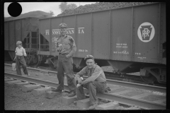 3776_Miners waiting for a lift . Pursglove, West Virginia