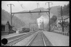 3819_Coal train passing  through Davey, West Virginia.