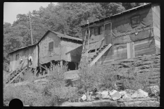 3890_ Shacks along the  highway ,  Gauley Bridge, West Virginia