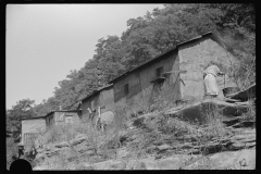 3891_Washing clothes alongside  highway by  Gauley Bridge