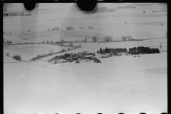 4214_Aerial view of a Farm, in snow, Grundy county , Iowa