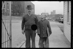 0488_Watchman at Wilson  Packing Plant with Newspaper Boy ,  South Omaha