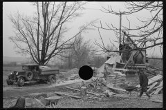 1190_1190_Unloaded bags of cement for bridge building . Location unknown