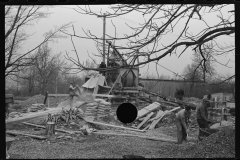 1191_On-site concrete for bridge building . Location unknown
