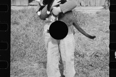 1496_Small child with hercat , Possibly Lost River , New Hampshire