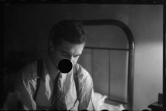 01532_Man possibly in hotel bedroom , Washington DC