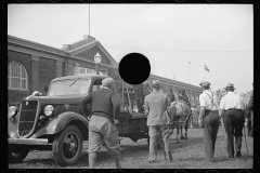 2587_Dynamometer used in  horse-pulling contest, Eastern States Fair, Springfield, Massachusetts