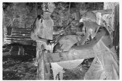 0174_Sharpening an axe, Ozark Mountains , Arkansas