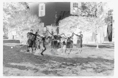 0307_Children in middle-class American  garden, Washington, D.C.