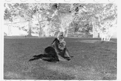 0309_Mother and child in middle-class  garden, Washington ,D.C.