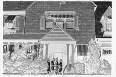 0317_Children at front lawn of up-market Housing Washington D.C.