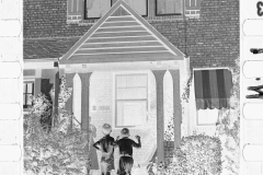 0318_Children on front path of up-market Housing Washington D.C.