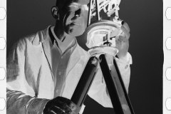 0407_Surveyor using theodolite, Garrett County, Maryland