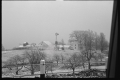 1161_Large Prosperous Farm in the distance , unknown owner or location .Winter