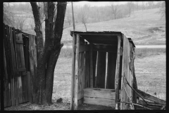 1287_ Open privy n poor state of repair associated with unknown property,  possibly Ohio