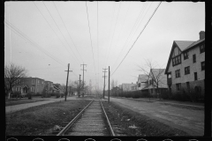 1347_Leafy suburb , rail or tram track , probably Mariemont, Ohio