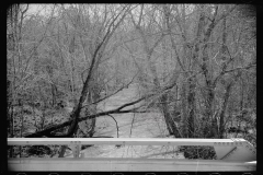 1410_Sides of new metal bridge, possibly Crabtree Creek, North Carolina