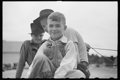 01549_ a group of youngsters possibly on a  farm cart , probably Georgia