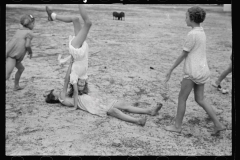 01553_Children in the school play area , possibly supervised gym .