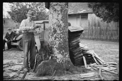 1615_Log splitting, probably , Lebanon , Tennessee