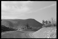 1743_graded bend in road with hillside , Virginia