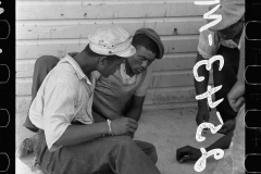 1855_Black-Americans  playing dice  , unknown location.