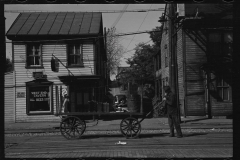 1922_Luggage hand cart outside West End Tavern  , Hagerstown Maryland