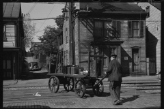 1923_Luggage hand cart outside West End Tavern  , Hagerstown Maryland