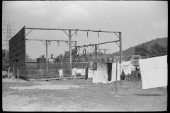 2045_ Fenced off electricity sub-station , close to housing  ,Pittsburgh