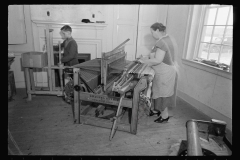 2221_Home-woven dress and rug, Westmoreland Homesteads, Mount Pleasant, Pennsylvania