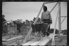 2256_Cinder block construction , Greenbelt  Model Community construction ,  Maryland