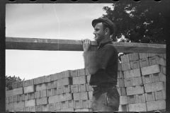 2263_Cinder block used for building, Greenbelt, Maryland