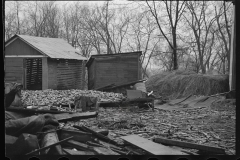 2340_Flood debris in yard of resettlement client.  Hatfield, Massachusetts