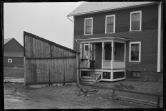 2343_Flood debris front of resettlement client's house.  Hatfield, Massachusetts