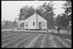 2397_Probably  first ploughing of land , Homestead,  Briar Patch Project, Eatonton, Georgia.