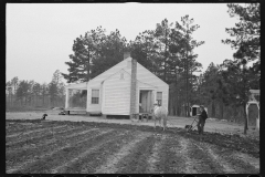 2398_Probably  first ploughing of land , Homestead,  Briar Patch Project, Eatonton, Georgia.