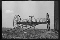 2429_Hayrake on farm near the Greenhills Project, Cincinnati, Ohio