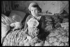 2612_ Young daughter with her doll , rehabilitation client, Jackson County, Ohio